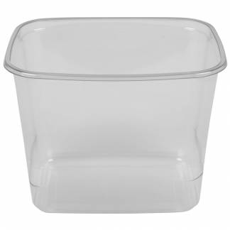 Salatskål, 14x10,5x10,8cm, 1000 ml, 1110 ml, klar, APET