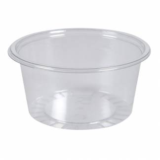 Portionsb&aelig;ger, klar/transparent, PET, rund, 100 ml