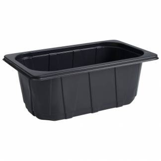 Bakke, 26,5x16,2x10cm, 2600 ml, sort, PP, 1-rums, 1/4 GN *Denne vare tages ikke retur*