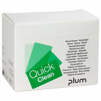 Sårrenseserviet, QuickClean, 20x13cm, nonwoven/vand, steril