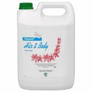 Hår og bodyshampoo, Respekt Danmark, 5000 ml, uden farve og parfume