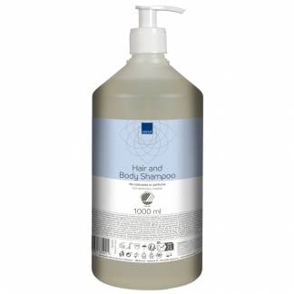 Hår- og Bodyshampoo, ABENA, 1 l, med pumpe