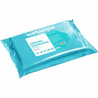 Overfladedesinfektion, Wet Wipe, Maxi, 43x30cm, Aqua <97%, aktivt klor 1000-1200 ppm