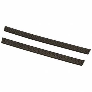 Udskiftningslister til fremfører, Vikan, sort, PA/polyester, til 55 cm fremfører, 2 stk.
