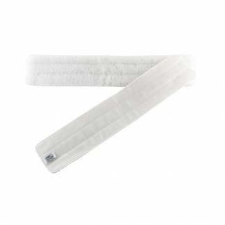 Tørmoppe, Clean Plus, hvid, polyester, 120 cm, med velcro