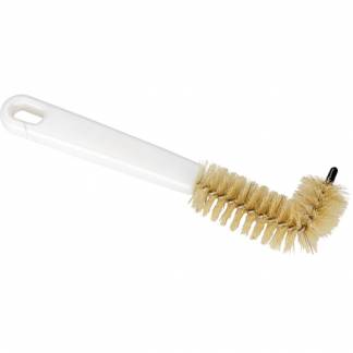 Overl&oslash;bsb&oslash;rste, 15,5x7x3cm, &Oslash;3cm, hvid, plast