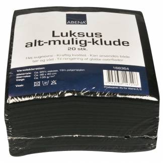 Alt-mulig-klud, 40x38cm, sort, PP/viskose, 135g