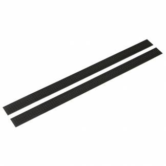 Udskiftningslister til fremfører, Vikan, sort, PA/polyester, til 25 cm fremfører, 2 stk.