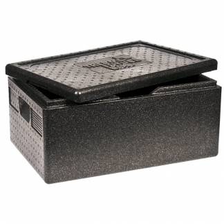 Termokasse, 60x40x33cm, sort, EPP, 1-rums, 1/1 GN