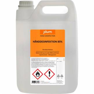 Hånddesinfektion, Plum, 5000 ml, med 85% ehtanol blanding hvoraf 6% er IPA *Denne vare tages ikke retur*