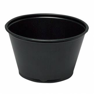 Portionsb&aelig;ger, ABENA Cater-Line, 4,6cm, &Oslash;7,4cm, 113 ml, 120 ml, sort, PP, 120 ml, 4 oz