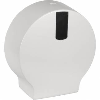 Dispenser, Classic Recycled, Midi, 12x34x36cm, Ø33,5cm, hvid, plast, til midi jumboruller, restrullefunktion