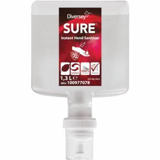 Hånddesinfektionskum, Diversey SURE Instant Hand Sanit.IC, 1,3 l, med duft