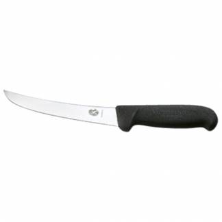 Udbenerkniv, Victorinox Fibrox, 15cm, sort, pladestål, buet