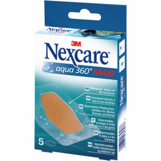 Hæfteplaster, Nexcare Aqua 360, Maxi, 88x59mm, PU/acrylat, latexfri, usteril, engangs *Denne vare tages ikke retur*