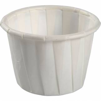 Pliss&eacute;b&aelig;ger, 3cm, &Oslash;4,4cm, 23,5 ml, 30 ml, hvid, papir, 1 oz