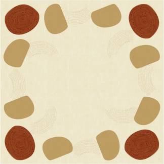 Stikdug, Dunicel, Earthy, 84x84cm, beige *Denne vare tages ikke retur*