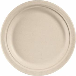 Tallerken, Duni, Ø22cm, brun, bagasse