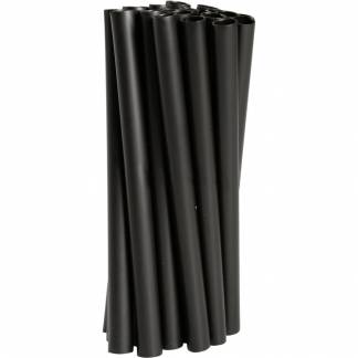 Flergangssuger&oslash;r, ABENA Gastro, 12cm, &Oslash;8mm, sort, PP, til flergangsbrug