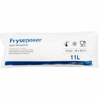 Frysepose, 11 l, klar, LDPE/virgin, 29x56cm