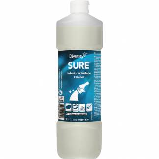 Universalrengøring, Diversey SURE Interior & Surface Cleaner, 1 l, uden farve og parfume *Denne vare tages ikke retur*