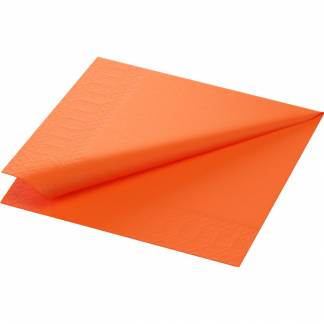 Frokostserviet, Duni, 2-lags, 1/4 fold, 33x33cm, sun orange, nyfiber *Denne vare tages ikke retur*