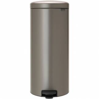 Pedalspand, Brabantia newIcon, platinum, rustfrit stål, 30 l, med inderspand i plast, og soft close låg *Denne vare tages ikke retur*