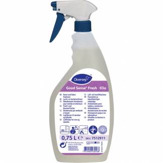 Lugtfjerner, Diversey Good Sense Fresh O3a, 750 ml,  klar-til-brug, uden farve, med parfume