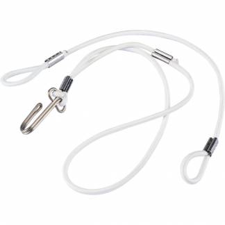 Elastikb&aring;nd, B&auml;ren, hvid, med krog-lukning, til udskiftning p&aring; forkl&aelig;de