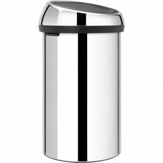 Affaldsspand, Brabantia Touch bin, stål blank, rustfrit stål, 60 l *Denne vare tages ikke retur*