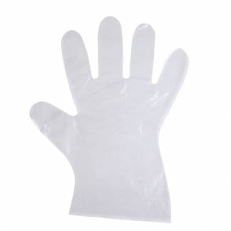 Engangshandske, One size, transparent, HDPE