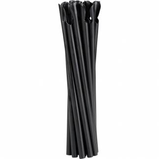 Flergangssuger&oslash;r med ske, ABENA Gastro, 21cm, &Oslash;8mm, sort, PP