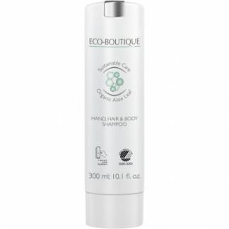H&aring;r og bodyshampoo, Eco-Boutique, 300 ml, hvid, Smartcare