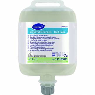 Universalrengøring, Diversey Suma Total Pur-Eco D2.4 conc, 2 l, DvM/DQFM, uden farve og parfume