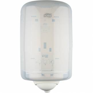 Dispenser, Tork M3, Mini, 19,1x18x32,1cm, hvid, plast, til mini håndklæderuller med centertræk *Denne vare tages ikke retur*