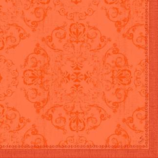 Middagsserviet, Dunilin, Opulent Sun Orange, 1/4 fold, 40x40cm, orange *Denne vare tages ikke retur*