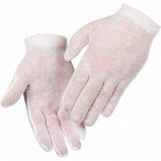 Tekstil handske, ABENA, 7, hvid, bomuld/polyester, interlock