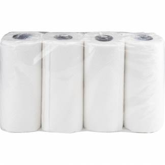 Køkkenrulle, neutral, 2-lags, 14,4m x 20cm , Ø10,8cm, hvid, nyfiber, Halve-ark