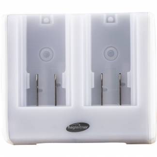 Powerstation, Hagleitner, 4,4x14,7x12,6cm, hvid, oplader op til 2 batterier, uden kabel