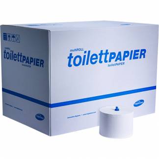 Toiletpapir, Hagleitner, 2-lags, 114m x 9,8cm , Ø13,9cm, hvid, nyfiber