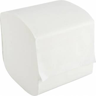 Toiletpapir i ark, Bulkysoft, 2-lags, 21x9,6cm, hvid, nyfiber