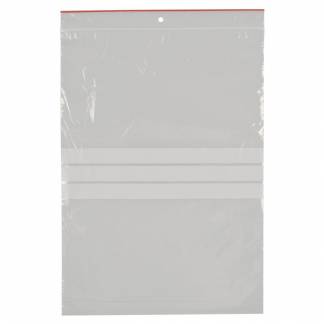 Lynl&aring;spose, klar, LDPE/virgin, 20x30cm, med skrivefelt