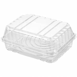 Salatb&aelig;ger, 17x14,4x6,2cm, klar, RPET, med h&aelig;ngslet l&aring;g