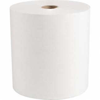 H&aring;ndkl&aelig;derulle, ABENA Care-Ness Excellent Minus, 1-lags, 300m x 19,8cm, &Oslash;19,5cm, hvid, nyfiber, autocut