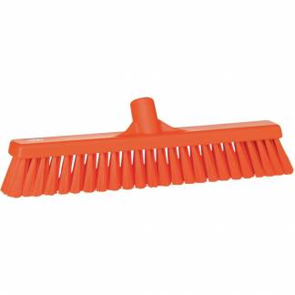 Fejekost, Vikan, orange, polyester/PP/rustfrit stål, 41 cm, blød *Denne vare tages ikke retur*