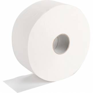 Jumborulle, neutral, 2-lags, Midi, 300m x 9cm , &Oslash;23,5cm, hvid, nyfiber, perforeret