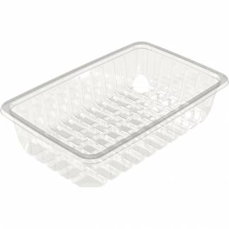 K&oslash;dbakke, K 81-60S, 26,3x16,4x5,9cm, 1850 ml, klar, APET