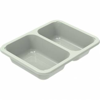 Bakke, C 2171-2A, 17x12,6x3,4cm, 420 ml, evolve, CPET, 2-rums, 230/190 ml, standard serie, biret