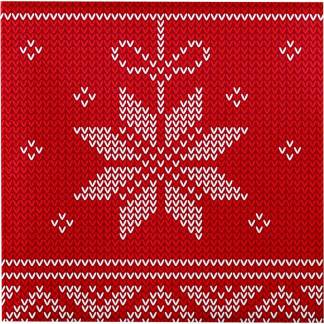 Frokostserviet, Christmas star, 3-lags, 1/4 fold, 33x33cm, rød, nyfiber *Denne vare tages ikke retur*