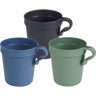 Kop med hank, Essentialz, 8,5cm, &Oslash;7,6cm, 250 ml, 300 ml, flerfarvet, PP, til flergangsbrug